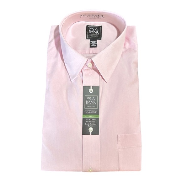 Jos. A. Bank Other - Jos. A. Bank Traveler Men’s Dress Shirt | Tailored Fit | Pink | 16.5 34/35